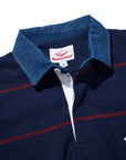 Battenwear Pocket Rugby Shirt Navy x Maroon