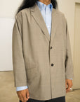 Cale Tropical Wool Beige Jacket