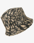 Engineered Garments Bucket Hat Poly Wool Leopard Jacquard Large