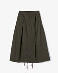 Engineered Garments Tuck Skirt Olive Heavyweight Cotton Ripstop