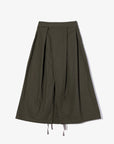 Engineered Garments Tuck Skirt Olive Heavyweight Cotton Ripstop