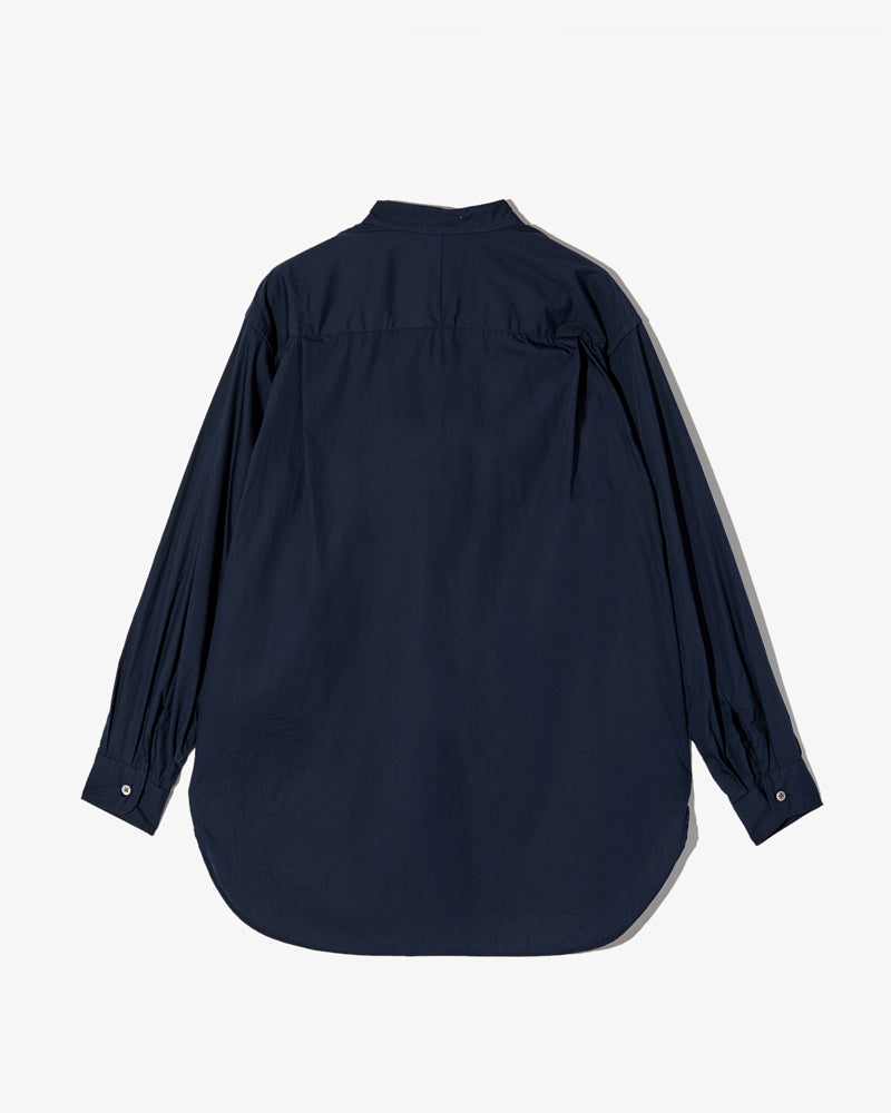 Engineered Garments Wing Collar Shirt Dark Navy Cotton Broadcloth