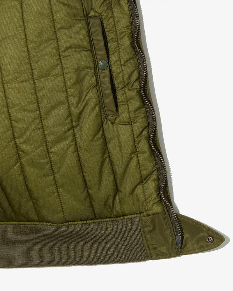Engineered Garments Aviator Jacket Olive Flight Satin Nylon – Big