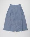 Engineered Garments Tuck Skirt Lt.Blue 4.5oz Cotton Chambray