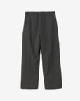 Goldwin One Tuck Straight Wool Pant Charcoal Gray