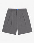 Honour Heritage Script Pleated Shorts Grey