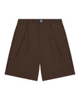 Honour Heritage Script Pleated Shorts Brown