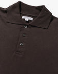 Lady White Co. Three Button Polo Mushroom Black