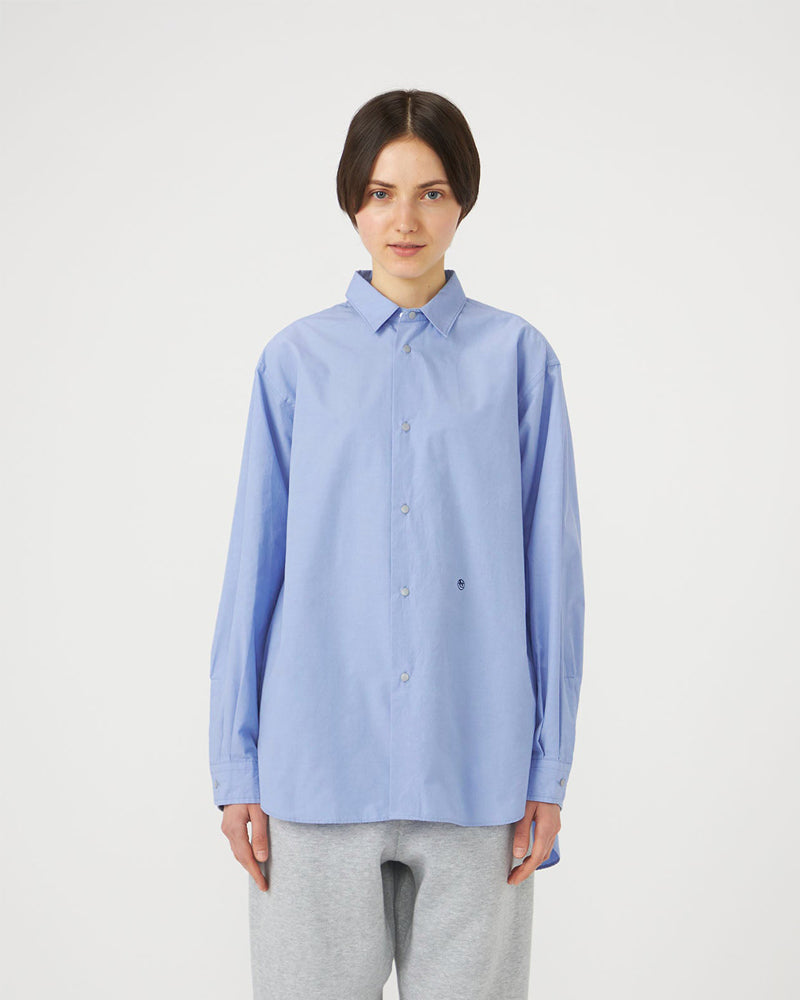 Nanamica Regular Collar Wind Shirt Sax – Big Trouble Store