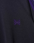 Needles Track Crew Neck Shirt Navy Poly Smooth