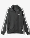 Needles Track Jacket Poly Smooth Charcoal
