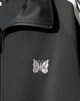 Needles Track Jacket Poly Smooth Charcoal