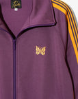 Needles Track Jacket Poly Smooth Purple