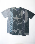 Rebuild by Needles 5 Cuts S/S Tee - B&W Mishmash Large