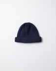 Rototo Cotton Roll Up Beanie Navy