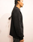 orSlow Waffle Long Sleeve Black