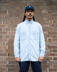 orSlow Relax Fit Chambray Work Shirt Chambray Bleach