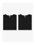 Lady White T-Shirt Two Pack Black