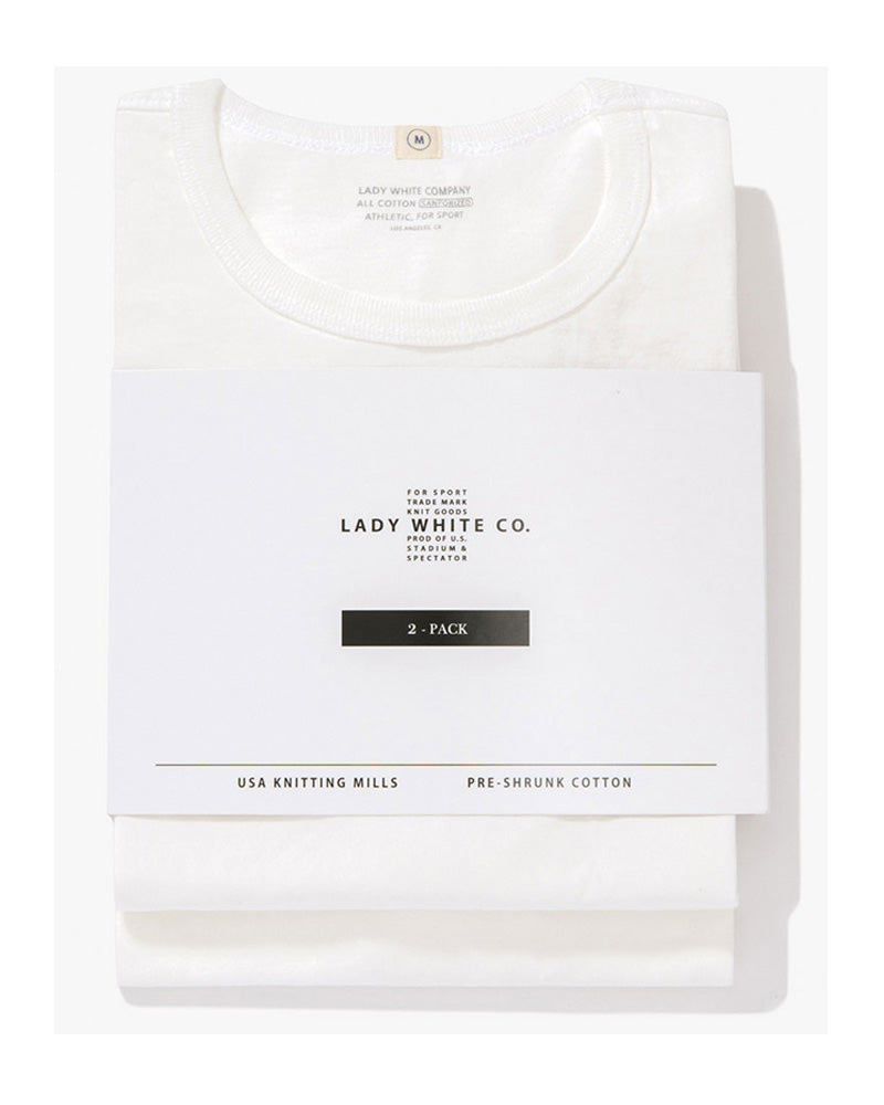 Lady White Co &quot;Our White T-shirt&quot; Two Pack