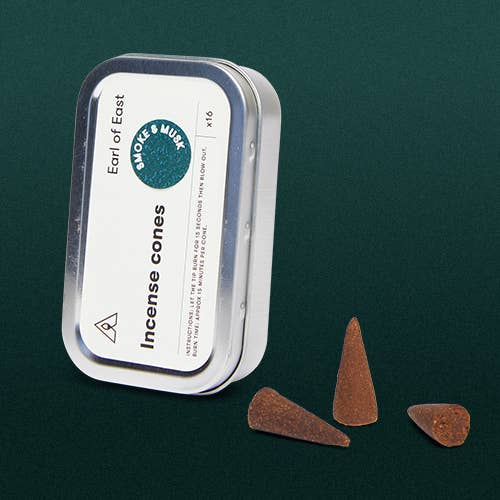 Earl of East Smoke & Musk Incense Cones 16pk