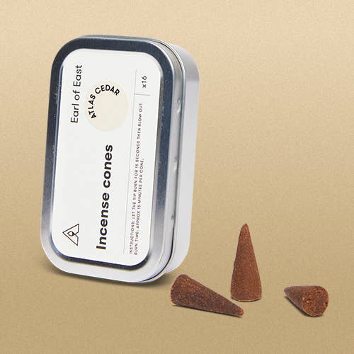 Earl of East Atlas Cedar Incense Cones 16pk