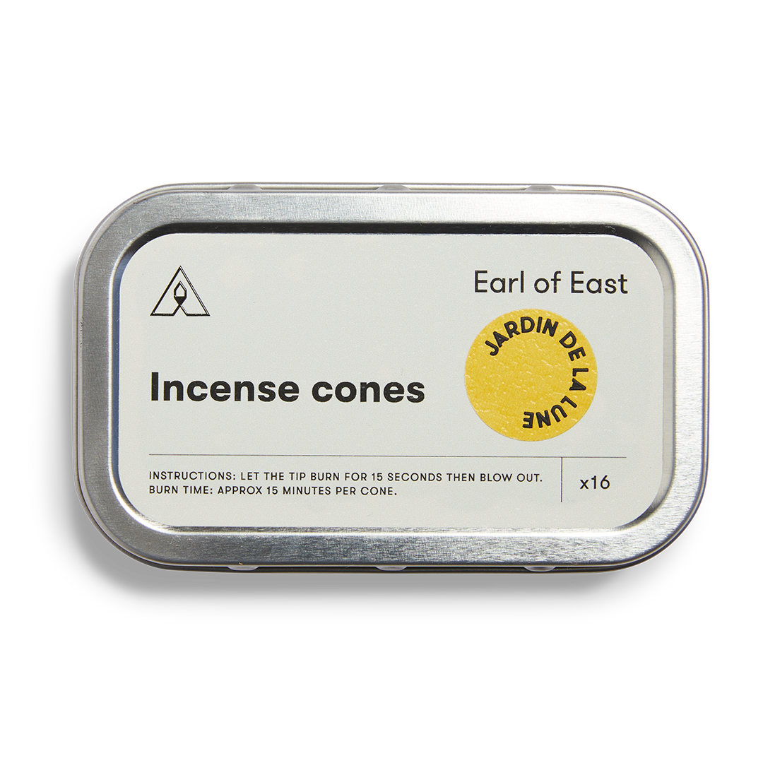 East of Earl Jardin de la Lune Incense Cones 16pk