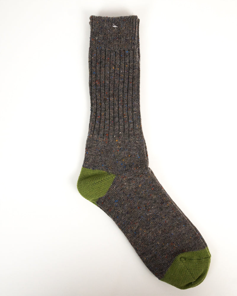 Anonymous Ism Tweed Nep Crew Moss Grey
