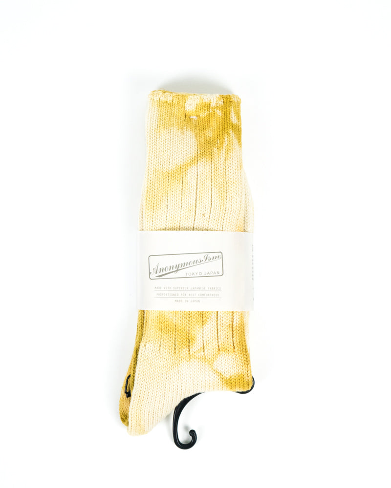 Anonymous Ism Uneven Dye Crew Mustard
