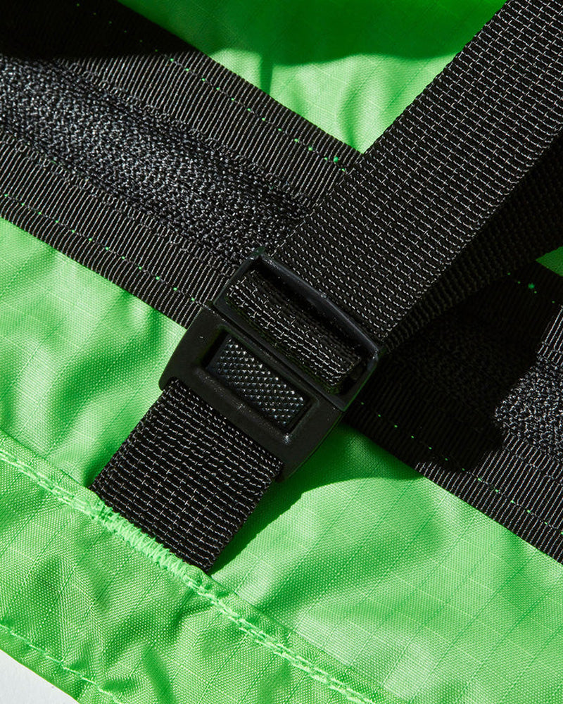Battenwear Packable Tote 1.9 oz Ripstop Lime Green x Black