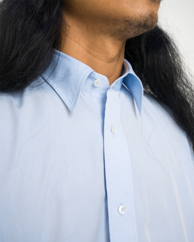 Cale Shirt 140/ 2 Broadcloth Saxe Blue