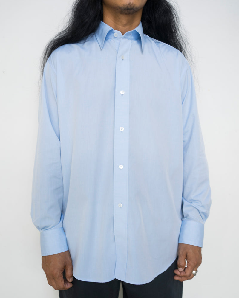 Cale Shirt 140/ 2 Broadcloth Saxe Blue