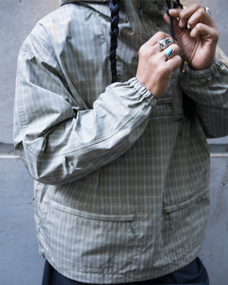 Daiwa Pier 39 Tech Anorak Summer Plaid Sage Gray