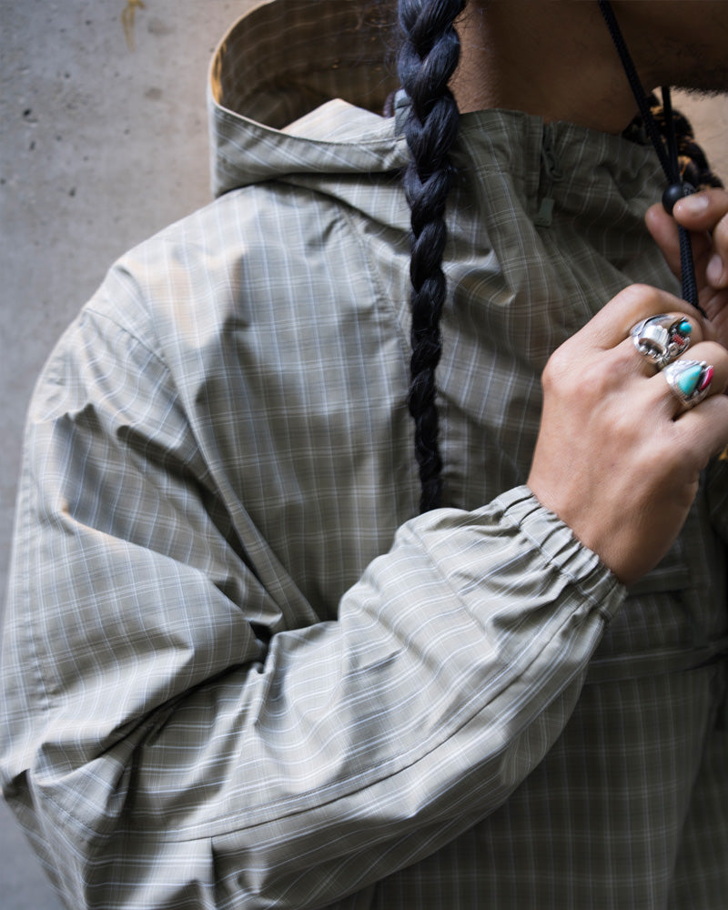 Daiwa Pier 39 Tech Anorak Summer Plaid Sage Gray