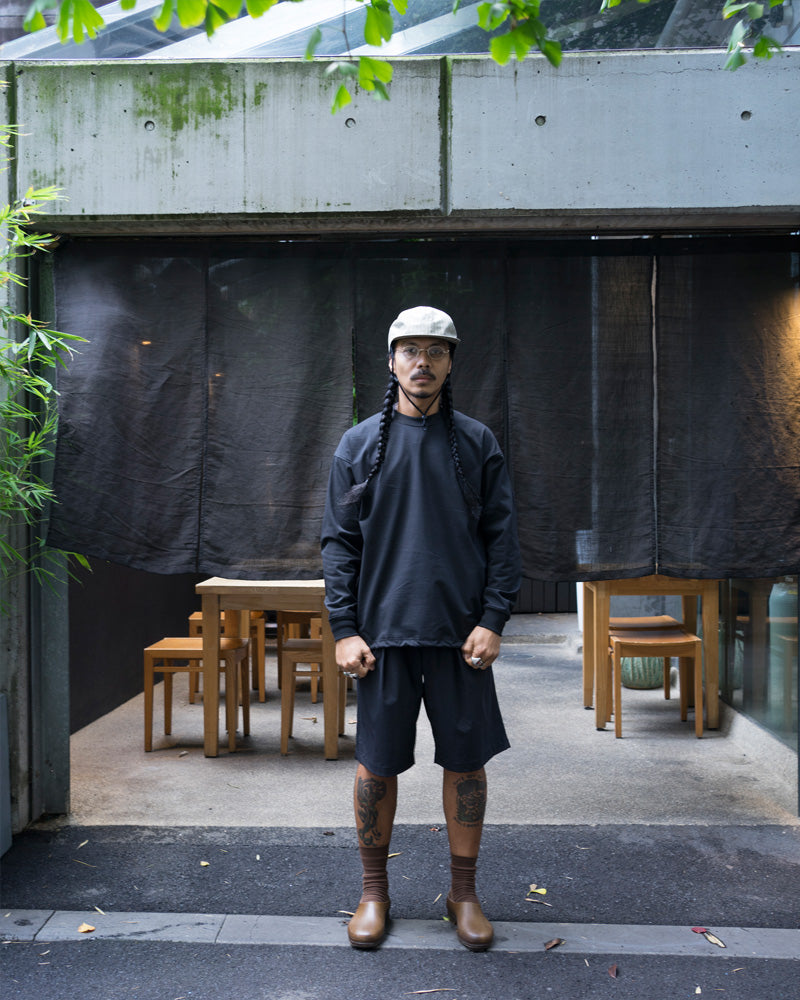 Daiwa Pier 39 Tech Drawstring L/S Tee Black