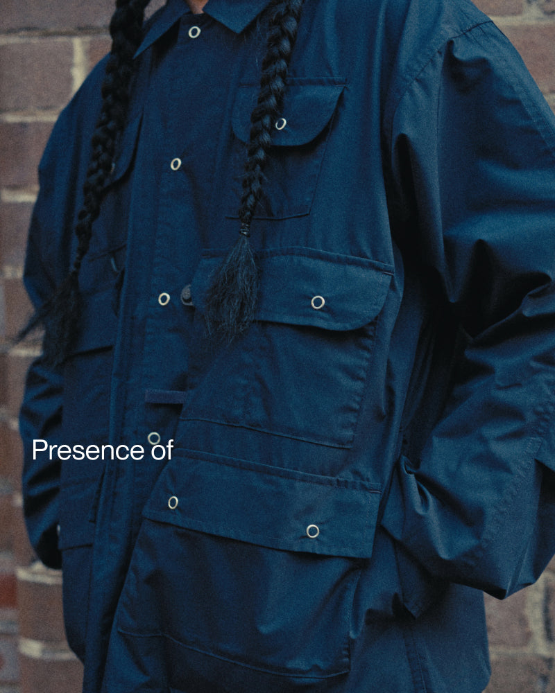 Daiwa Pier Tech Multi Fishing Pocket Shirt L/S Solid Dark Navy