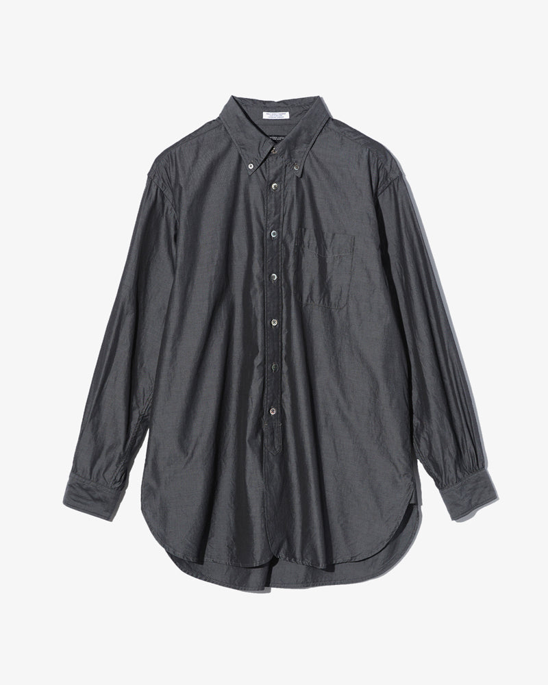 Engineered Garments 19 Century BD Charcoal Cotton Iridescent Broadcloth