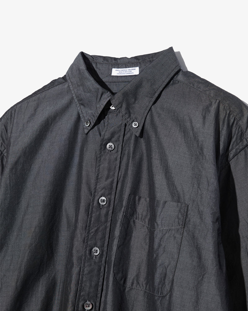 Engineered Garments 19 Century BD Charcoal Cotton Iridescent Broadcloth