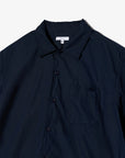 Engineered Garments Camp Shirt Dark Navy Cotton Broadcloth