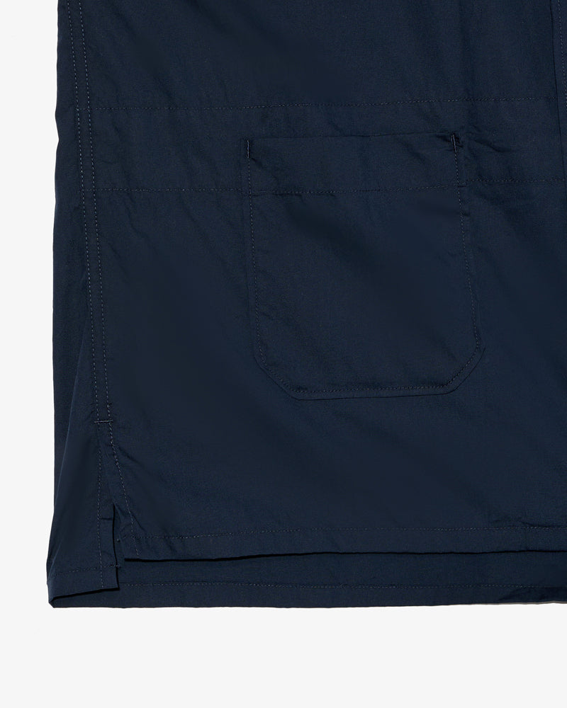 Engineered Garments Camp Shirt Dark Navy Cotton Broadcloth
