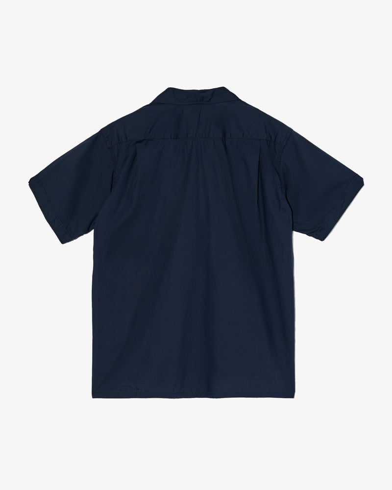 Engineered Garments Camp Shirt Dark Navy Cotton Broadcloth