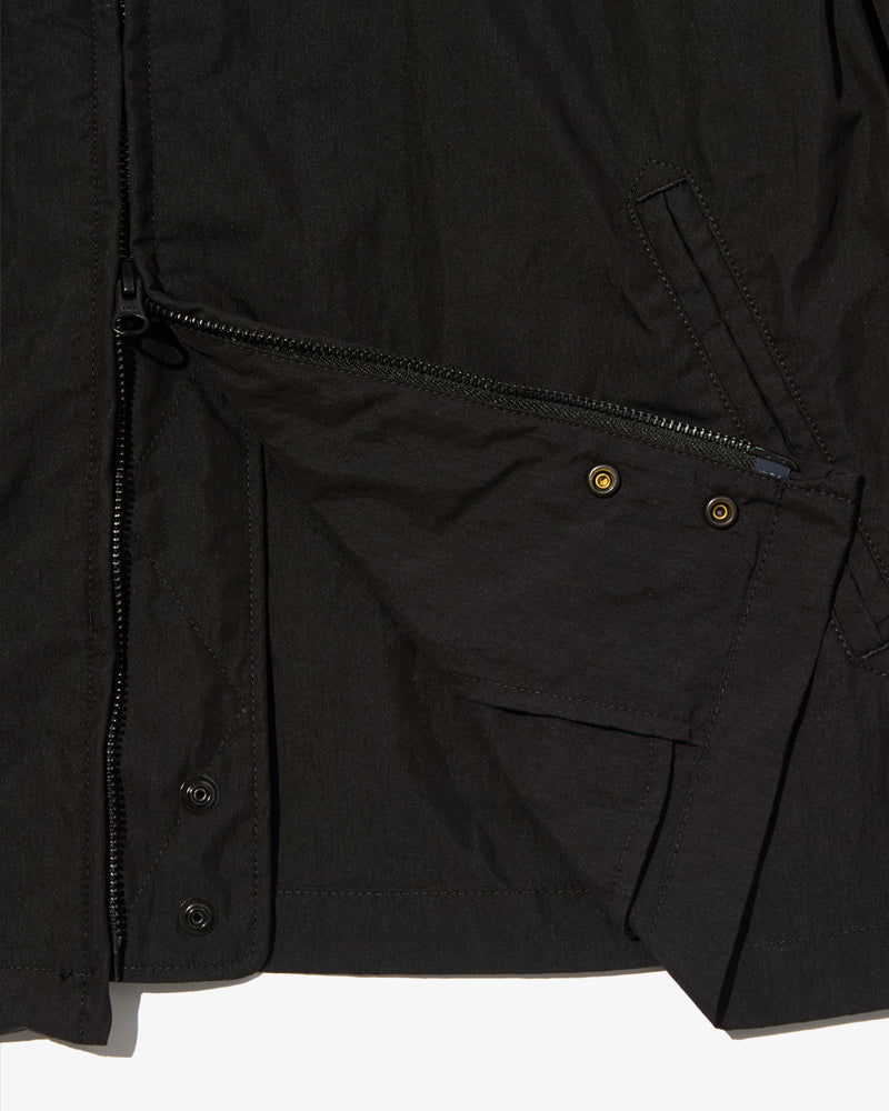 Engineered Garments Claigton Jacket Black Light Weight Nyco Poplin