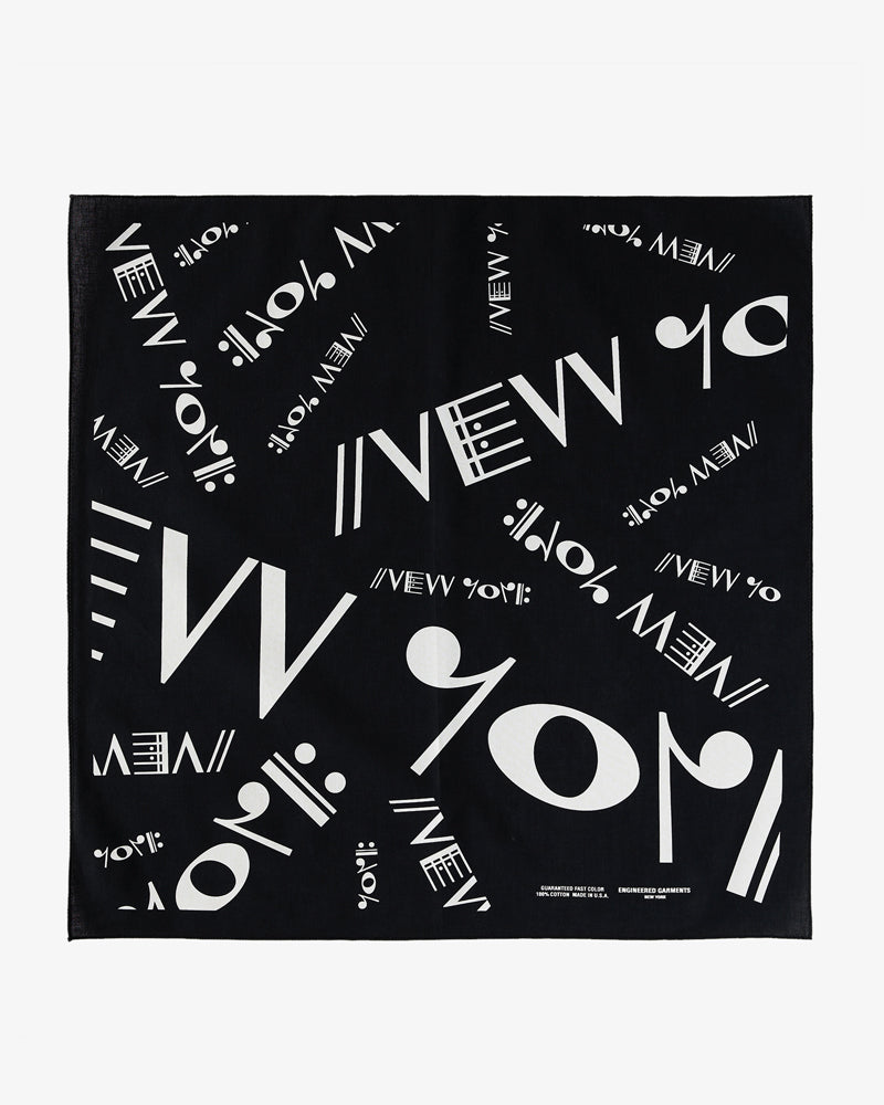 Engineered Garments Printed Bandana NY