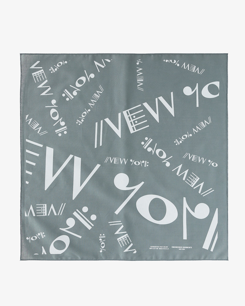 Engineered Garments Printed Bandana NY