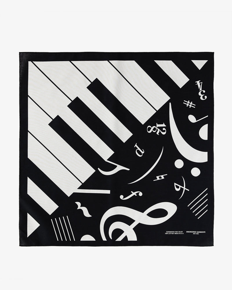 Engineered Garments Printed Bandana Piano