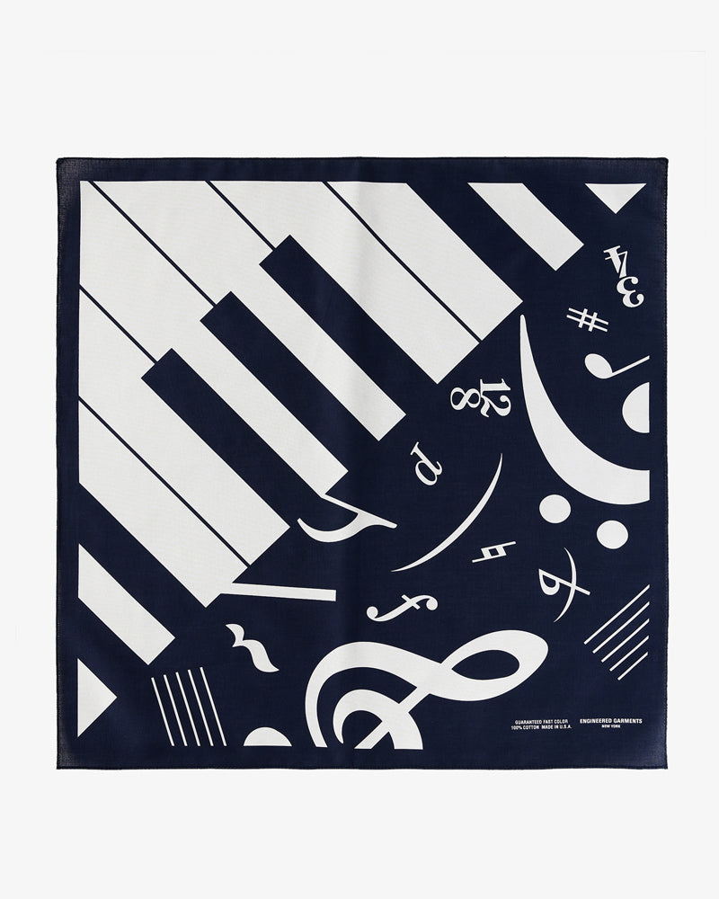Engineered Garments Printed Bandana Piano
