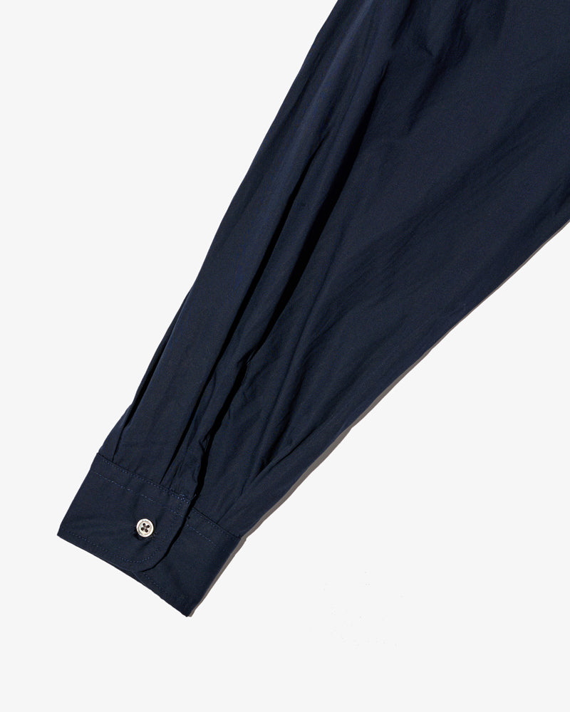 Engineered Garments Wing Collar Shirt Dark Navy Cotton Broadcloth