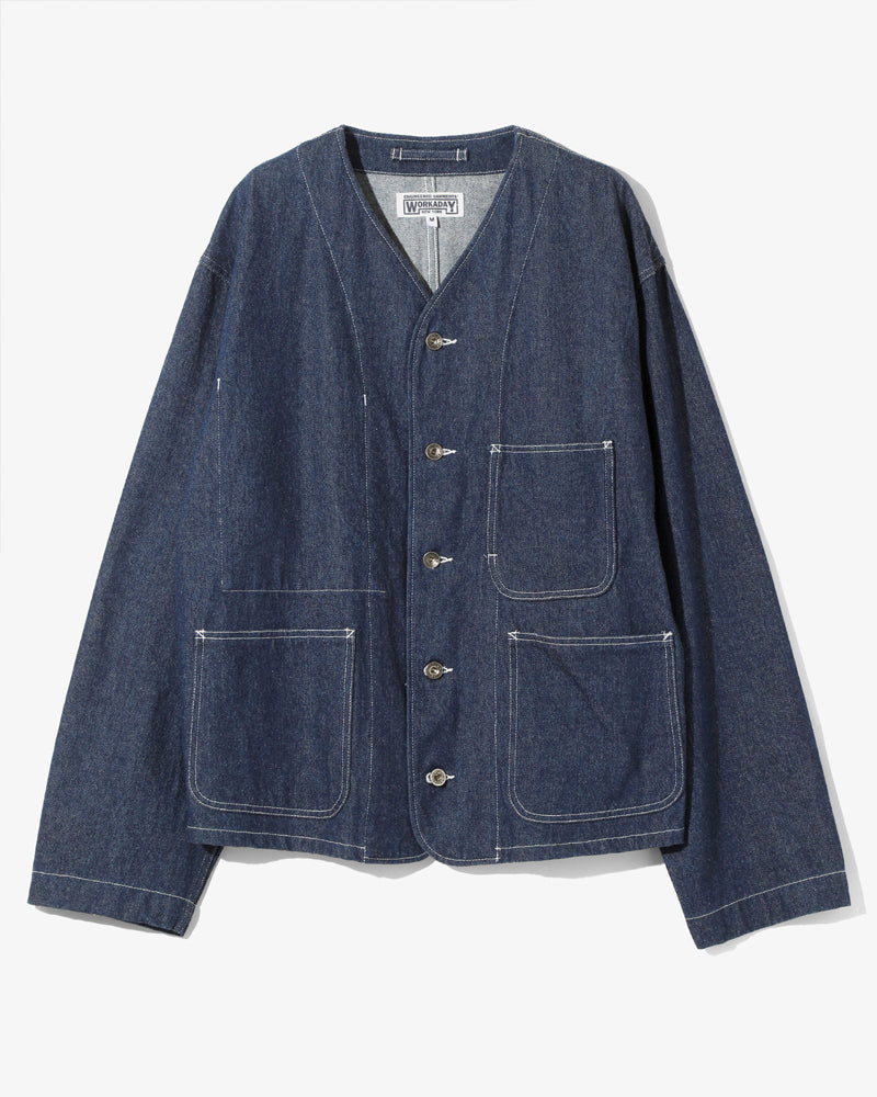 Engineered Garments Workaday Engineer Short Jacket Indigo Denim