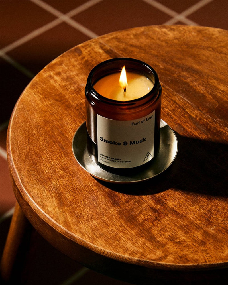 Earl of East Smoke &amp; Musk Soy Wax Candle 170ml