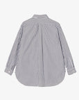 Engineered Garments 19 Century BD White/Brown Stripe Cotton Broadcloth