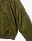 Engineered Garments Aviator Jacket Olive Flight Satin Nylon